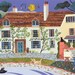 Bloomsbury print - Charleston Farmhouse - Vanessa Bell - Duncan Grant - naive art - collage - East Sussex - garden