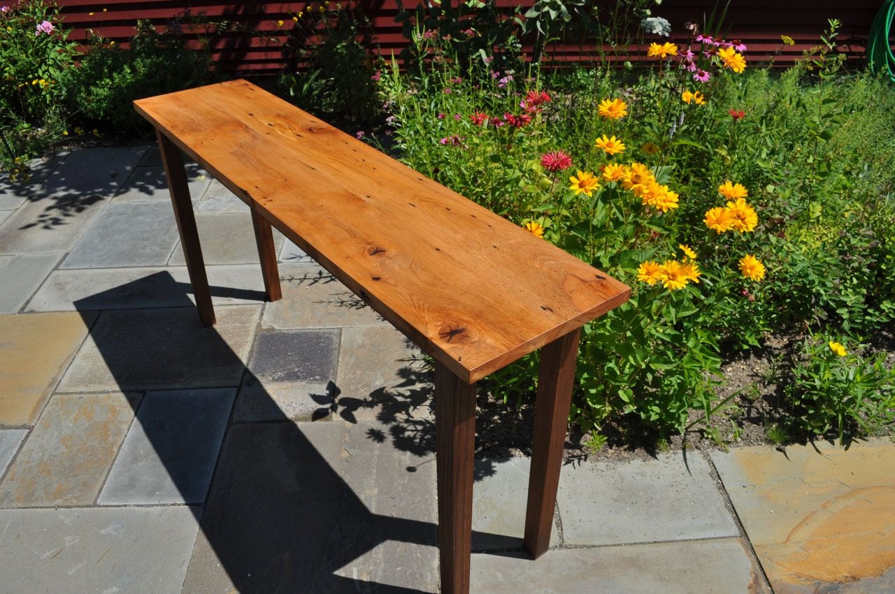 Own a piece of a tobacco barn, a Reclaimed Beech Sofa Table.
