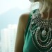 Arwen - Stunning pearl and swarovski rhinestones statement necklace - ready to ship