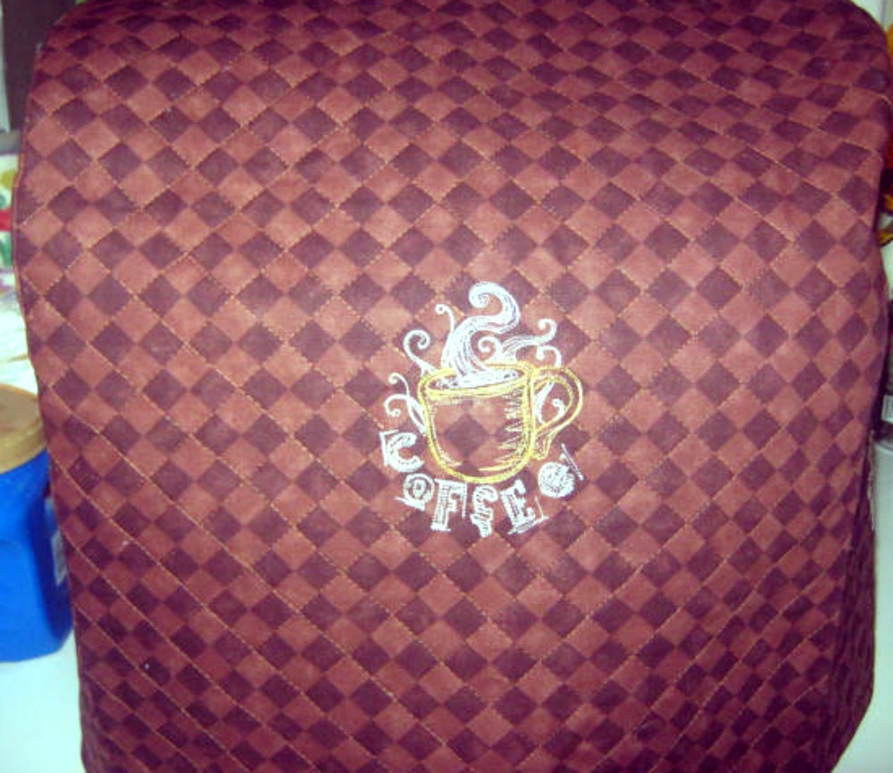 Stand Mixer Cover with Coffee Design