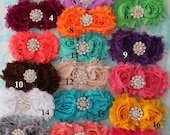 Shabby headband set..baby headband, ..Baby girl Headband- baby flower headband