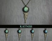 Katniss Inspired Fern Antique Bronze Necklace