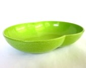 Vintage Branchell Color-Flyte Serving Bowl, "Spray Lime" Melamine, Green Melmac Camping Dish