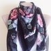 Scarf, Spring Trends, scarf, stylish accessory, Black, thin scarf, women fashion. Accessories, mom gifts, for women.