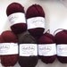 Supplies, Yarn, Destash, Cotton, Organic, Burgundy, Brown, Crafting, Crochet, Knitting