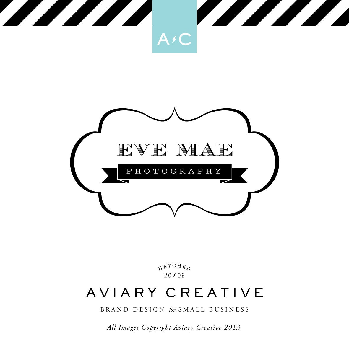 Boutique Pre-made Logo Design / Vintage Logo "Eve Mae Photography"