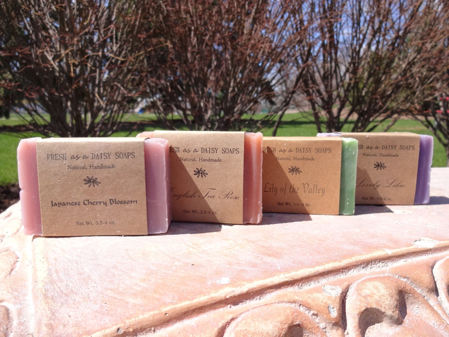 Mother's Day Gift Set - 4 Natural Handmade Soaps or You Choose Any 4 Soaps, Cold Process, Vegan