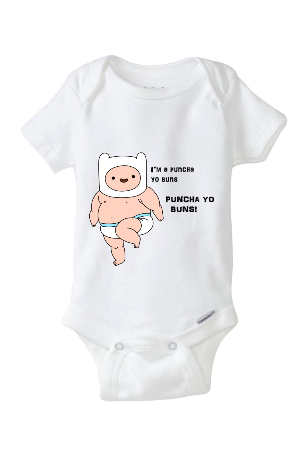 Baby 100% organic cotton onesie Adventure Time children infants eco friendly Newborn to 18 months