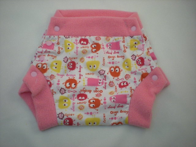 Large PUL and Fleece Diaper Cover