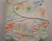 Medium Bamboo Fleece Hand Dyed Fitted Diaper