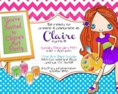 Set of 24 Art Party Invitations Il_170x135