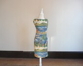 tropical dress, sleeveless dress, vacation dresses, ocean dress