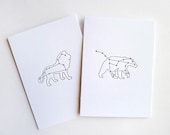Letterpress Constellation Note Cards - Set of 6
