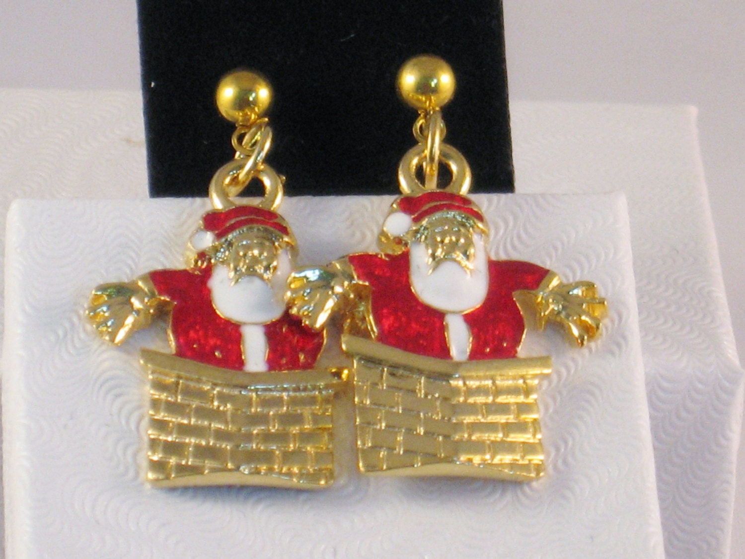 Santa earrings