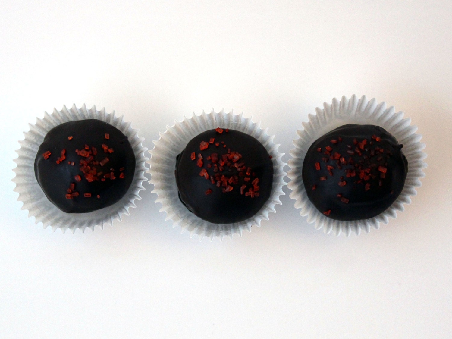 Eleven///Half Pound Handmade Raspberry Dark Chocolate Truffles///Client Gift///Made in Portland OR