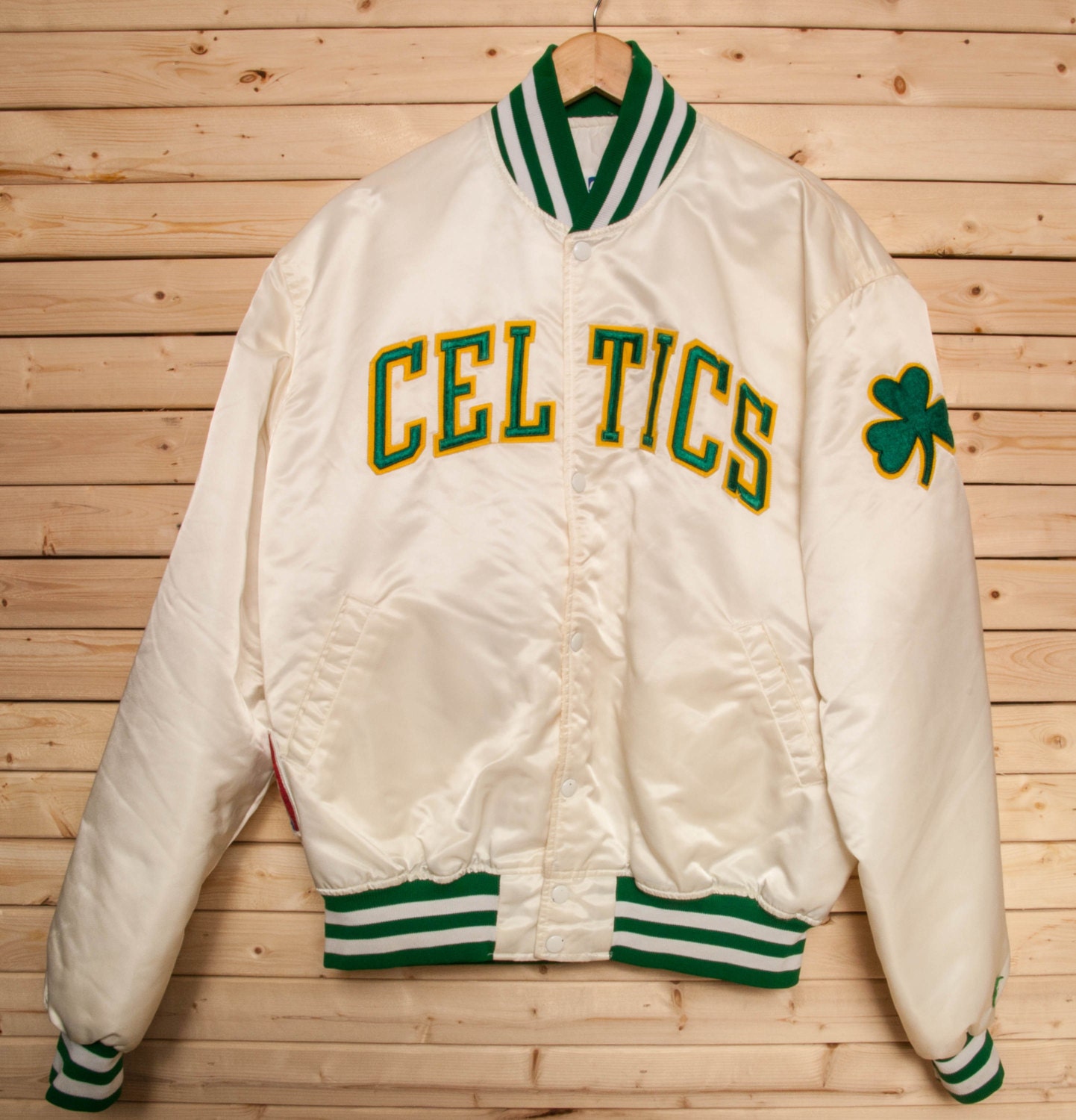 White Illinois CELTICS Starter Brand Jacket Size XL
