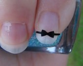 BOWTIE Size SMALL Nail Art Decals Style 2 Set of 20 Vinyl Stickers Applique Manicure Pedicure Party Event Accessories Style 2