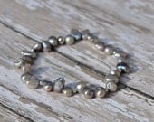 Beautiful Grey Pearl Beaded Bracelet