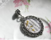 Alice In Wonderland Alice Necklace Comes With A Charm and TWO Necklaces A .925 Sterling Silver Chain and Black Suede Rope Choose Your Charm