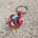 Mosaic Red and Blue Keychain