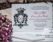 Formal, Regal Ornamental Wedding Invitations - Bronze Level