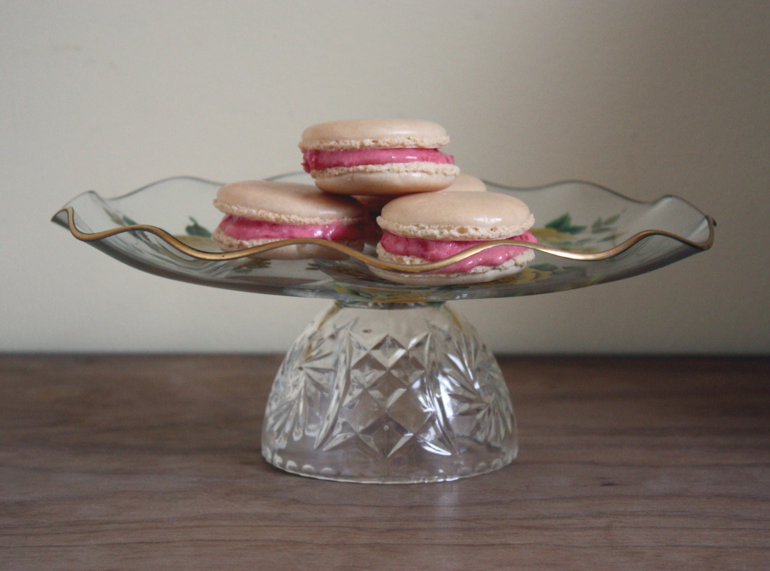 Glass Cake Stand / Cake Stand / Macaron Stand / Macaron Pedestal / Cupcake Stand / Custom Cake Stand