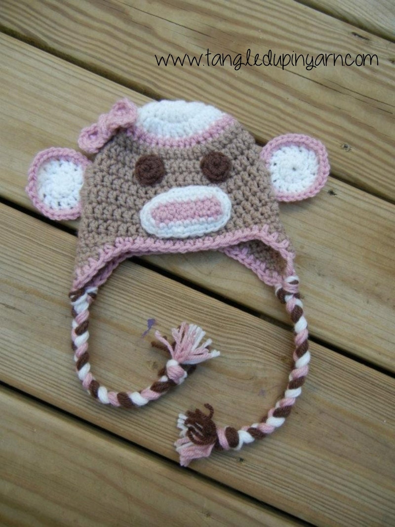 Sock Monkey Hat MADE to ORDER