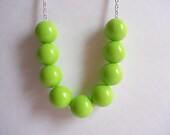 Bright Lime Green Necklace