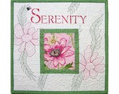 Serenity Quilted Wall Hanging  Shabby Chic