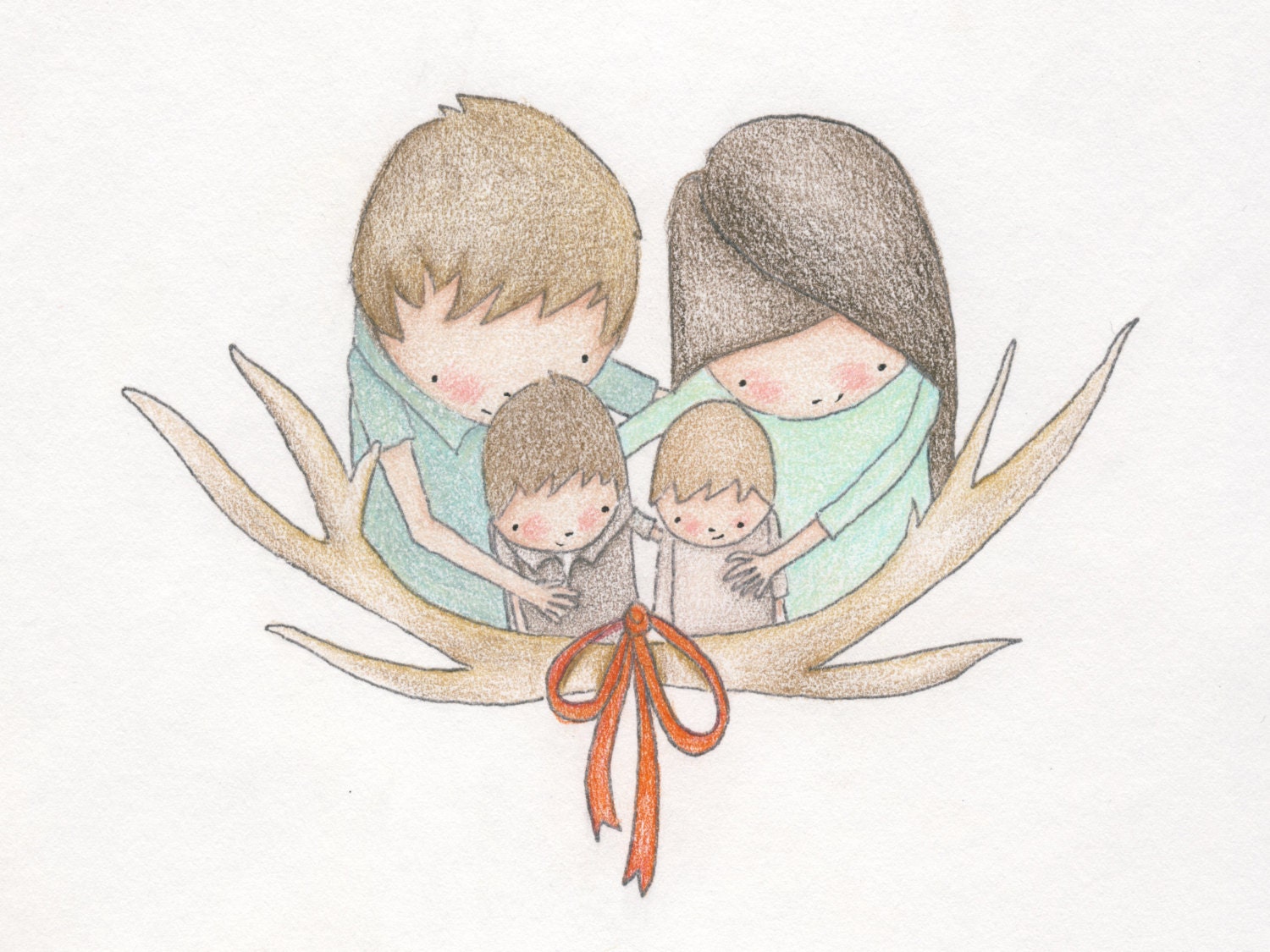5 to 8  Person Family Portrait