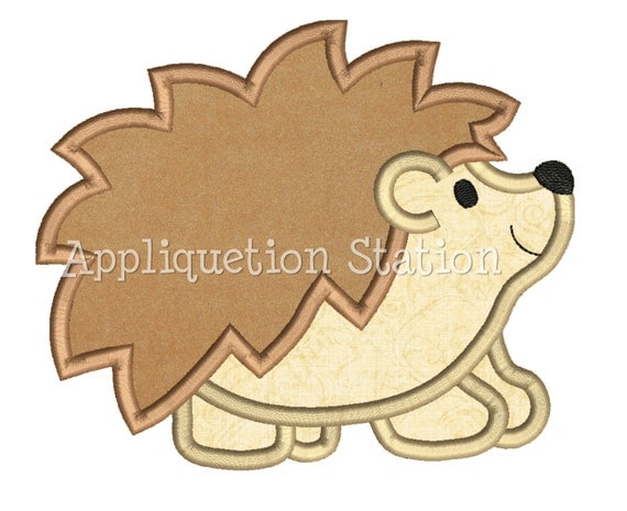 Hedgehog applique machine embroidery design by appliquetionstation Hedgehog applique machine embroidery design by appliquetionstation