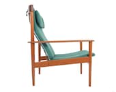 Danish Modern Mid Century Grete Jalk High Back Teak Lounge Chair - MidCenturyMobler