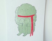 Gocco Print - Screenprint - Art Print - Original Print - Nursery Art - Screen Print - Japanese