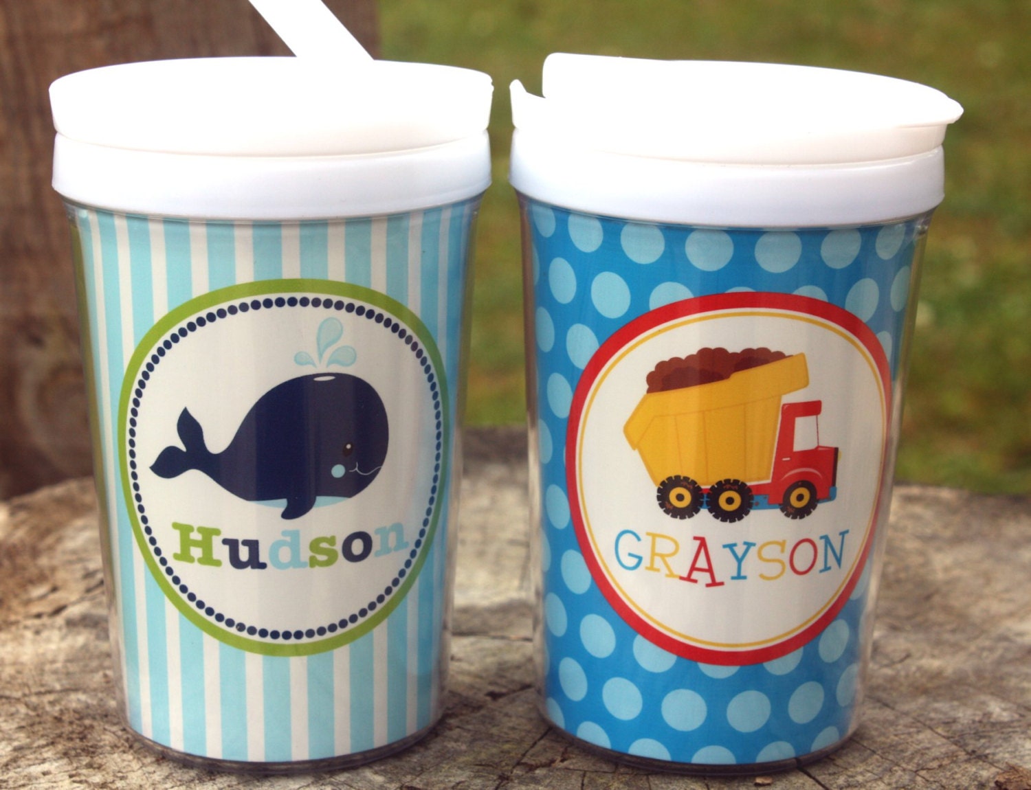 Personalized Child's Tumbler with Everlasting Straw, Kids Personalized Tumbler, Personalized Sippy Cup with Straw