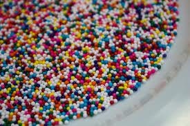 Nonpareils sprinkles 4oz Bag Baking Supply Sprinkles, 4oz Resealable bag Nonpareils sprinkles