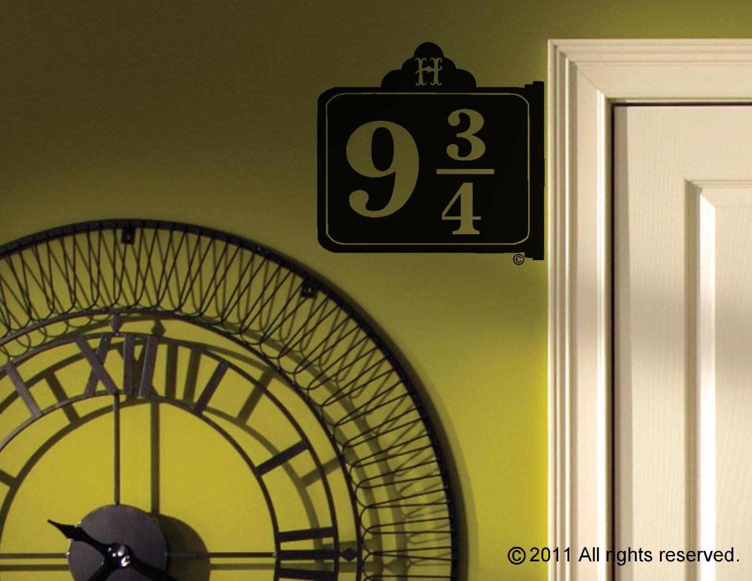 9 3/4 Replica Sign - Wall Decal / Vinyl Sticker