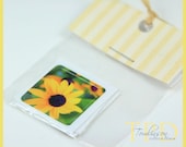 Black Eyed Susan Summer Sticker Set with Photography Art, Stationery Supplies, Envelope Seals
