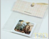 Art Photography Stickers and Envelope Seals, Industrial Rusty Spring Set, Stationery Supplies