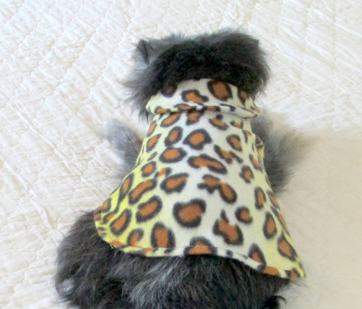 Fleece Coat with Chic Button and Loop for Little Dogs - Chihuahua and  Toy Poodle Size