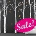 SALE. Tree with birds Wall Decal. Wall Sticker. Vinil wall decal. Birch trees