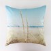 Photo Pillow Cover Decorative Ocean Sea Blue Dunes Seagrass Beach Decor 18x18