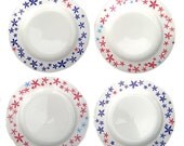 Wild Flower Side Plates Set Of Four Pink Purple Daisy