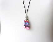 Crochet Necklace with Turkish Crochet oya, Women accessories, NEW, Oya, Floral, Handmade, Spring Trends Fashion, Hand crafted Pendant