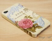 Vintage Pink Roses iPhone 4 case /  Roses iPhone 4s case / Spring iPhone Case /Decoupage iphone case