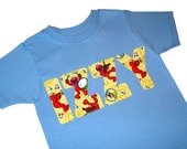 Elmo Cookie Monster Sesame Street Personalized Applique Custom Birthday T-Shirt Girls/Boys Name or Number Word Kids/Childrens/Baby Clothes
