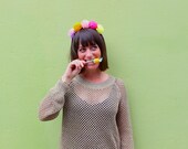 Mushaboom Floral Pom Pom Headpiece