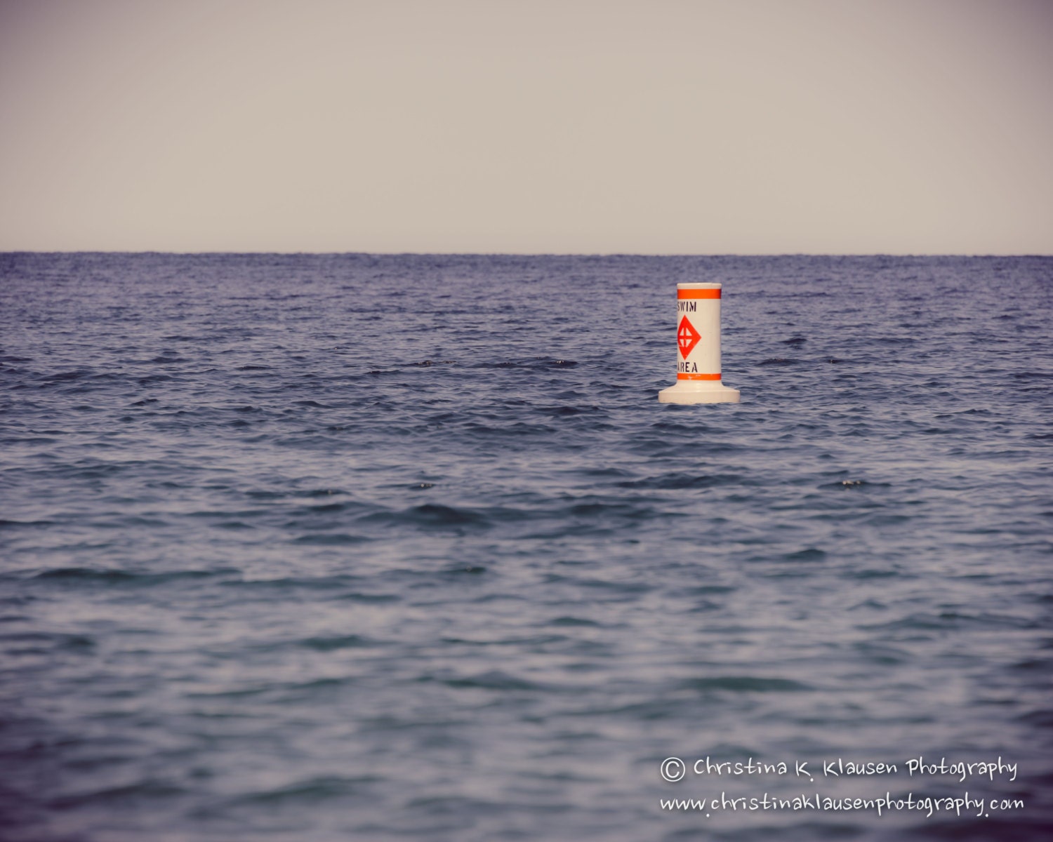 Beach Photo.  Swim Area Photo. Beach Photography. Swimming. Lake. Ocean. Polaroid. Washington Island. Door County. Fine Art Landscape Photo
