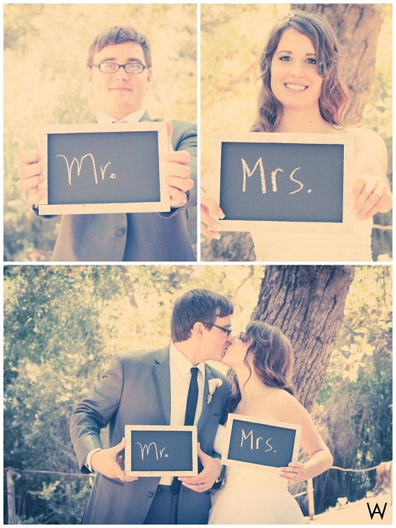 Wooden Chalk Board - Shabby Wedding Decor -  Wedding Sign Bar Chalkboard Set - Restaurant Chalkboard -  7x10