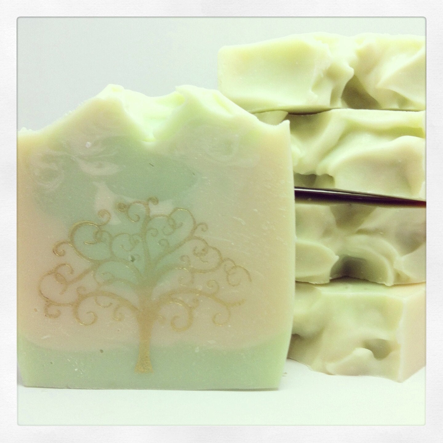 Organic and Natural Silk Cold Process Soap - Cedar Orange, Cruelty FREE, Vegan, hypoallegenic