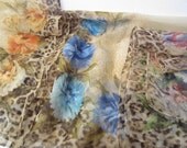 3 Vintage Floral Scarves // Vintage Scarf // Animal Print // Floral and Animal Print Scarf // 1950's Scarves
